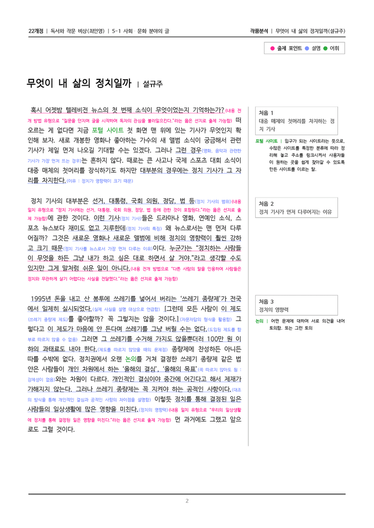 사회·문화 분야의 글_무엇이 내 삶의 정치일까_작품분석_preview_2