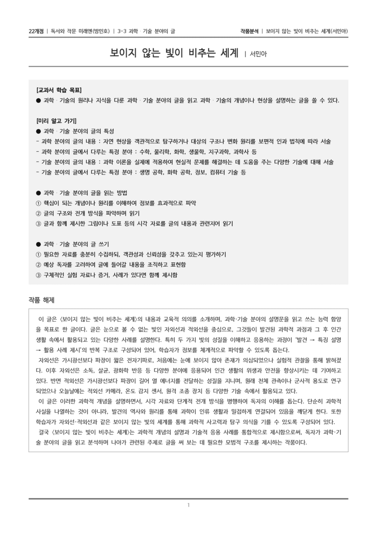 과학·기술 분야의 글_보이지 않는 빛이 비추는 세계_작품분석_preview_1
