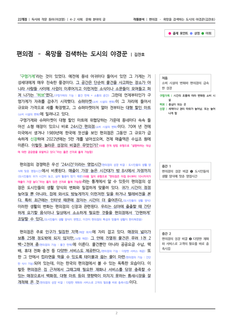 [분석] 사회· 문화 분야의 글_편의점 - 욕망을 검색하는 도시의 야경꾼_작품분석_preview_2