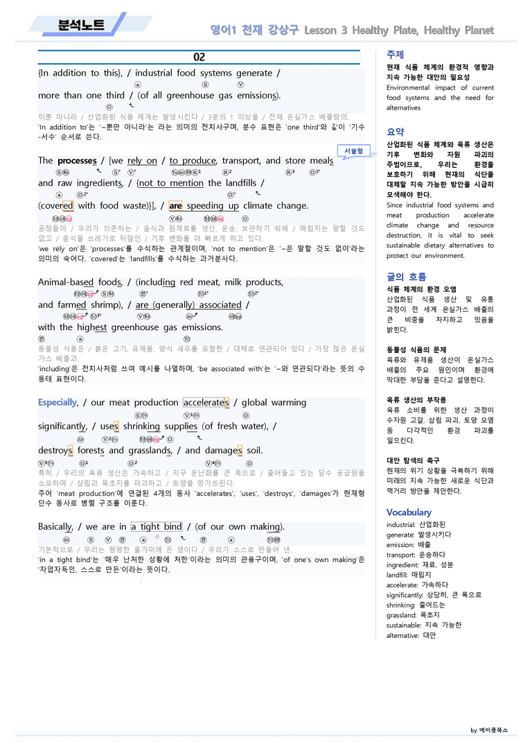 영어1 천재 강상구 03 3강 3과 분석노트 by 메이플북스 22년 개정_preview_3