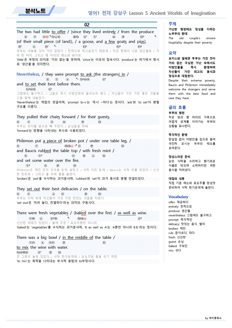 영어1 천재 강상구 05 5강 5과 분석노트 by 메이플북스 22년 개정_preview_3