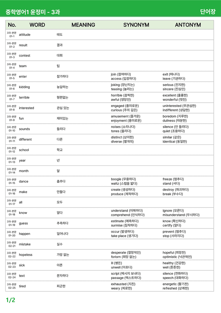2022 개정 중1 동아 윤정미 - 3-4과상세분석 R1 by 시드 잉글리쉬_preview_33