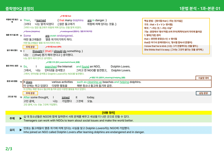 2022 개정 중2 동아 윤정미 - 1-2과상세분석 R1 by 시드 잉글리쉬_preview_2