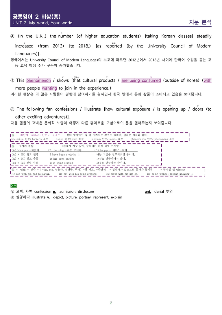 [핵심! 적중 예상] 공통영어 2 비상(홍) 2과 본문분석_preview_2