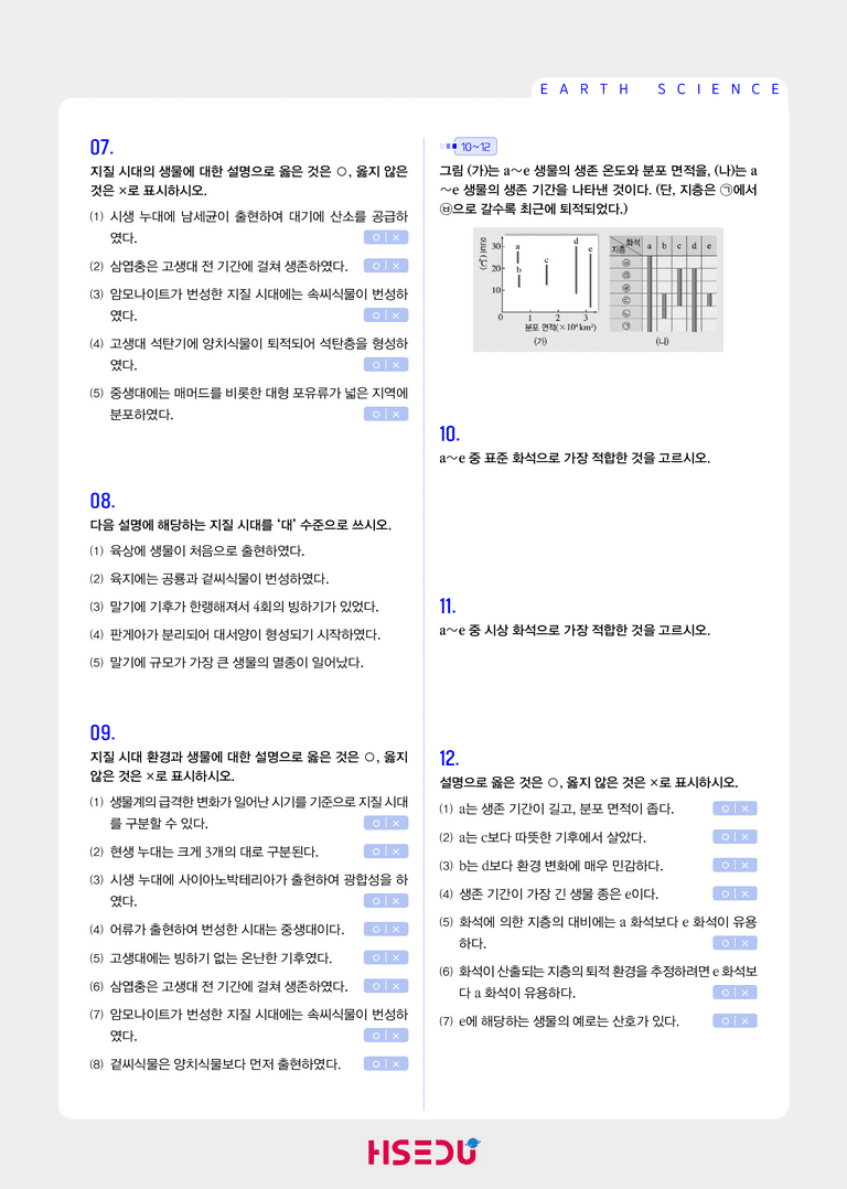 2-3 지질시대의 생물과 환경 | STEP1 개념확인문제_preview_2