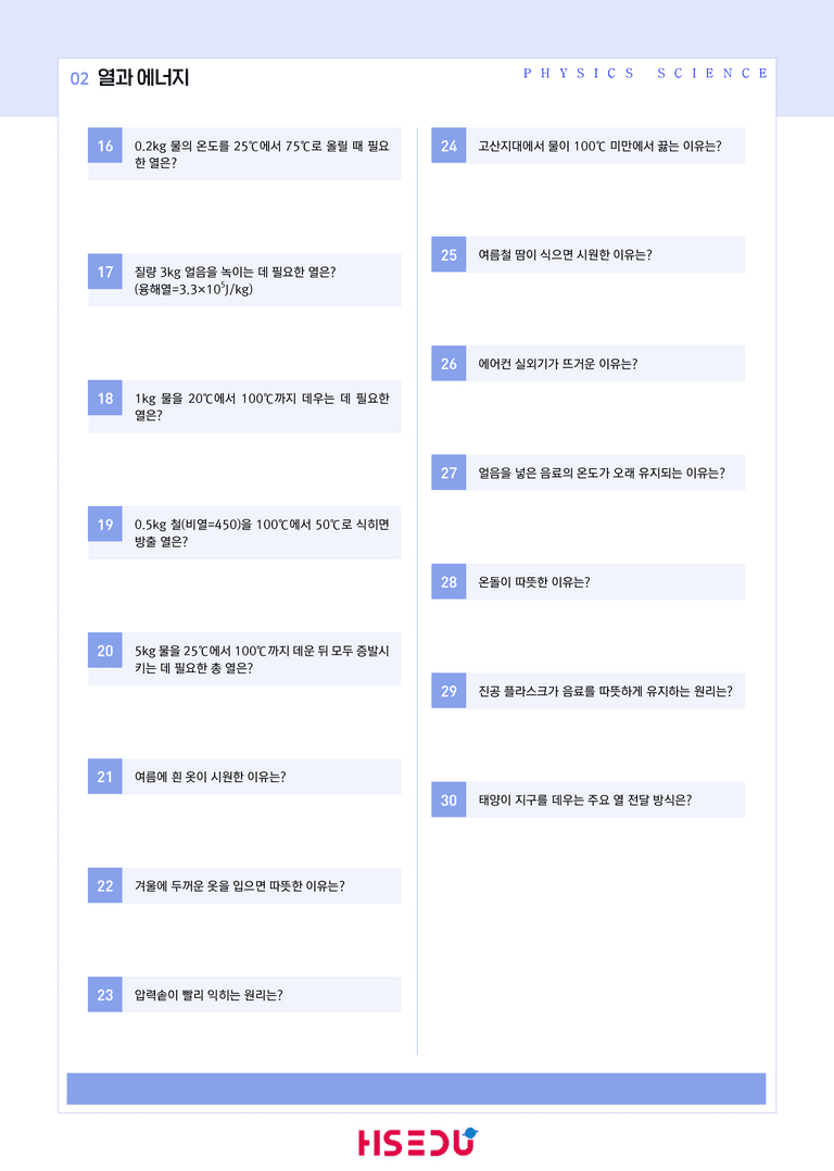 1-6 열과 에너지 | STEP1 개념확인문제(단답형)_preview_2