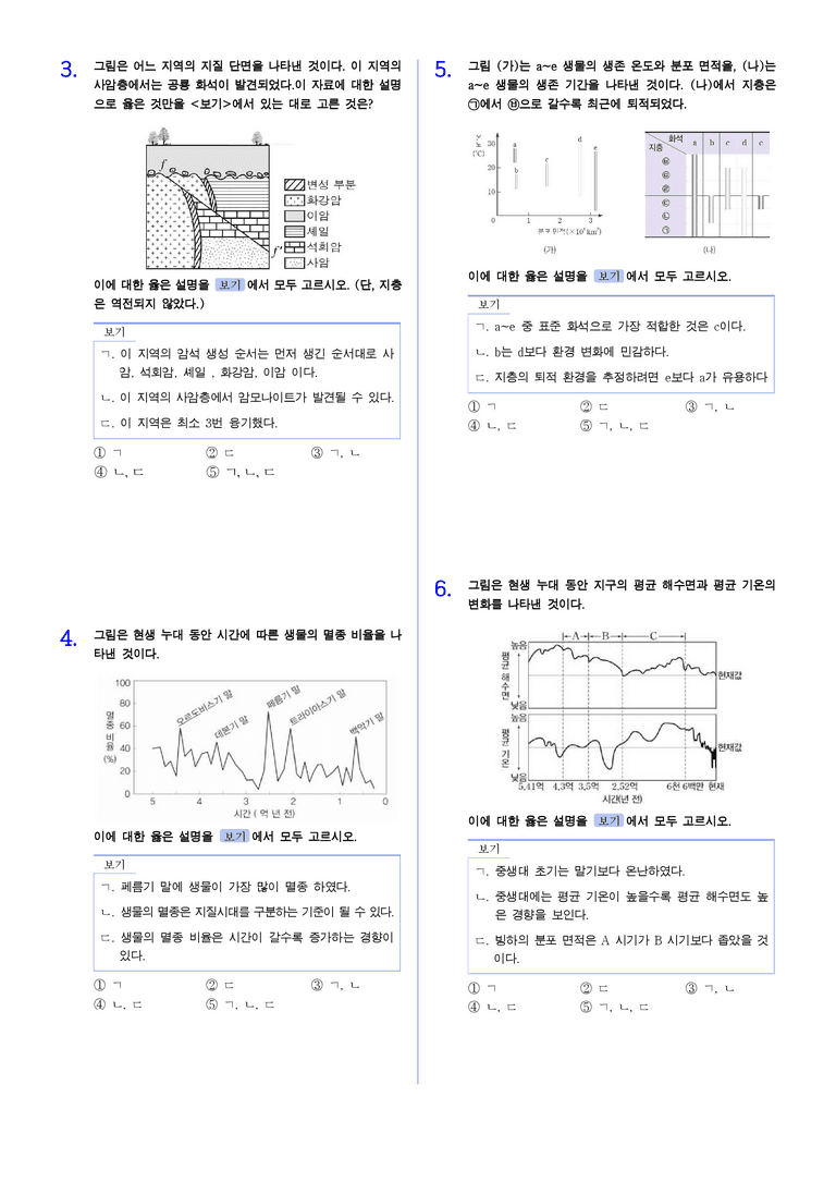 2-3 지질 시대의 생물과 환경 | STEP2 최다빈출대표유형_preview_2
