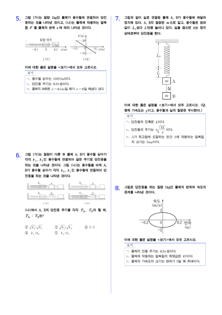 1-4 단진동 | STEP2 최다빈출대표유형_preview_2