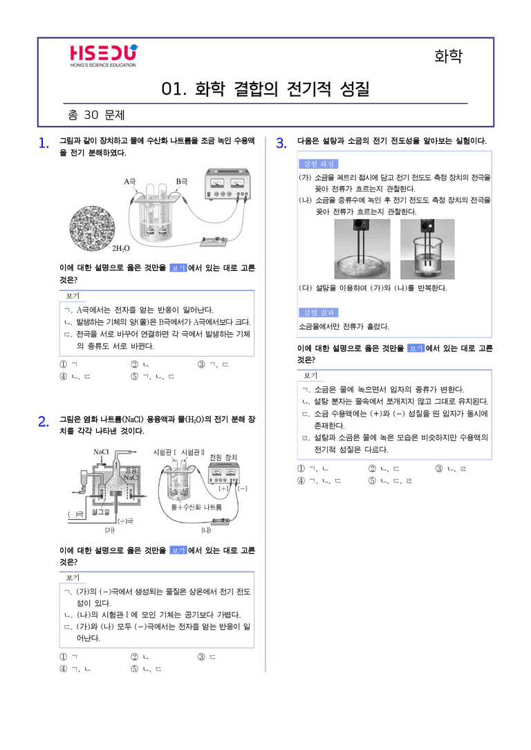 2-1 화학 결합의 전기적 성질 | STEP2 최다빈출대표유형_preview_1