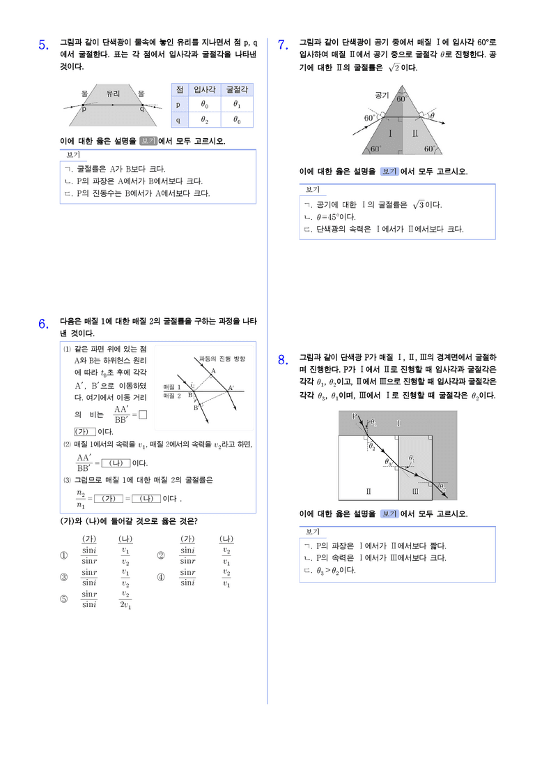 3-2 빛의 굴절 | STEP2 최다빈출대표유형_preview_2