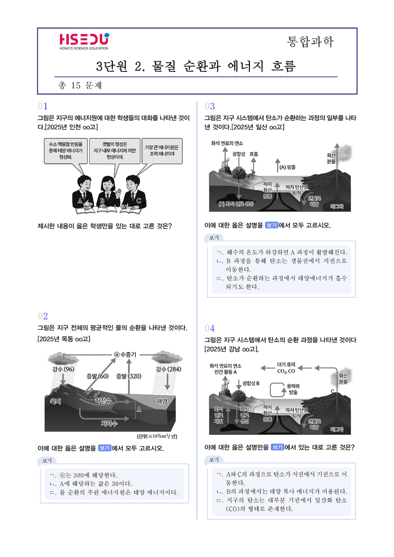 3-2 물질 순환과 에너지흐름 | STEP3 최신기출변형_preview_1