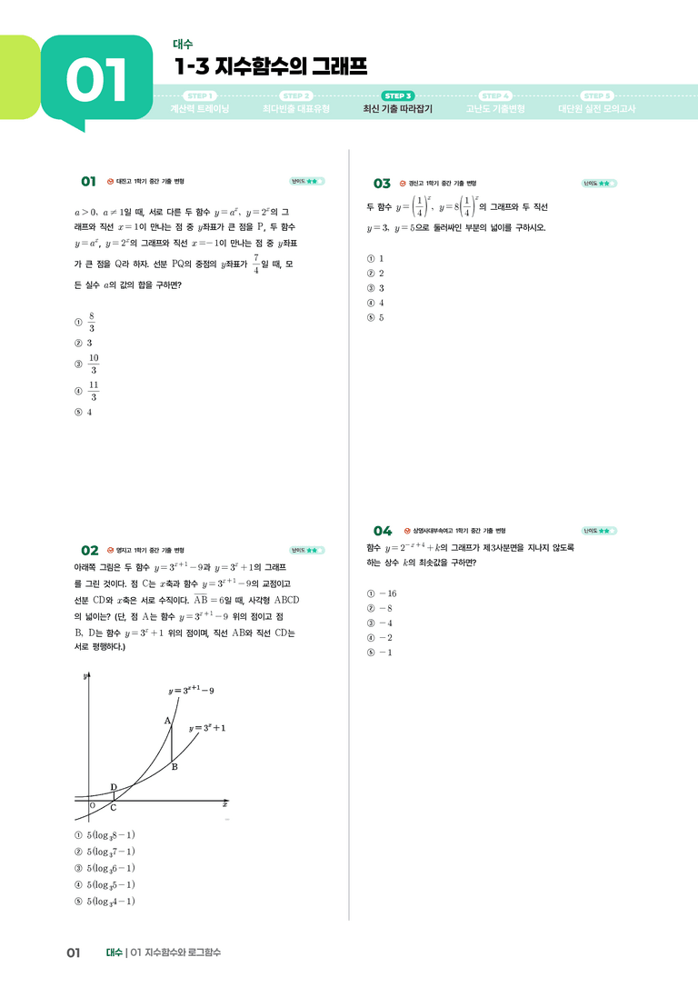 1-3 지수함수의 그래프 | STEP3 최신기출변형_preview_1