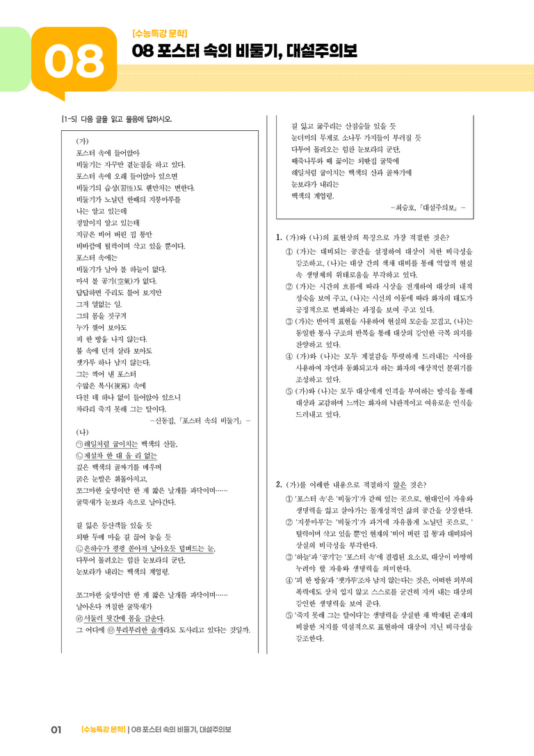 08 포스터 속의 비둘기, 대설주의보_기출 적중 문제02_preview_1