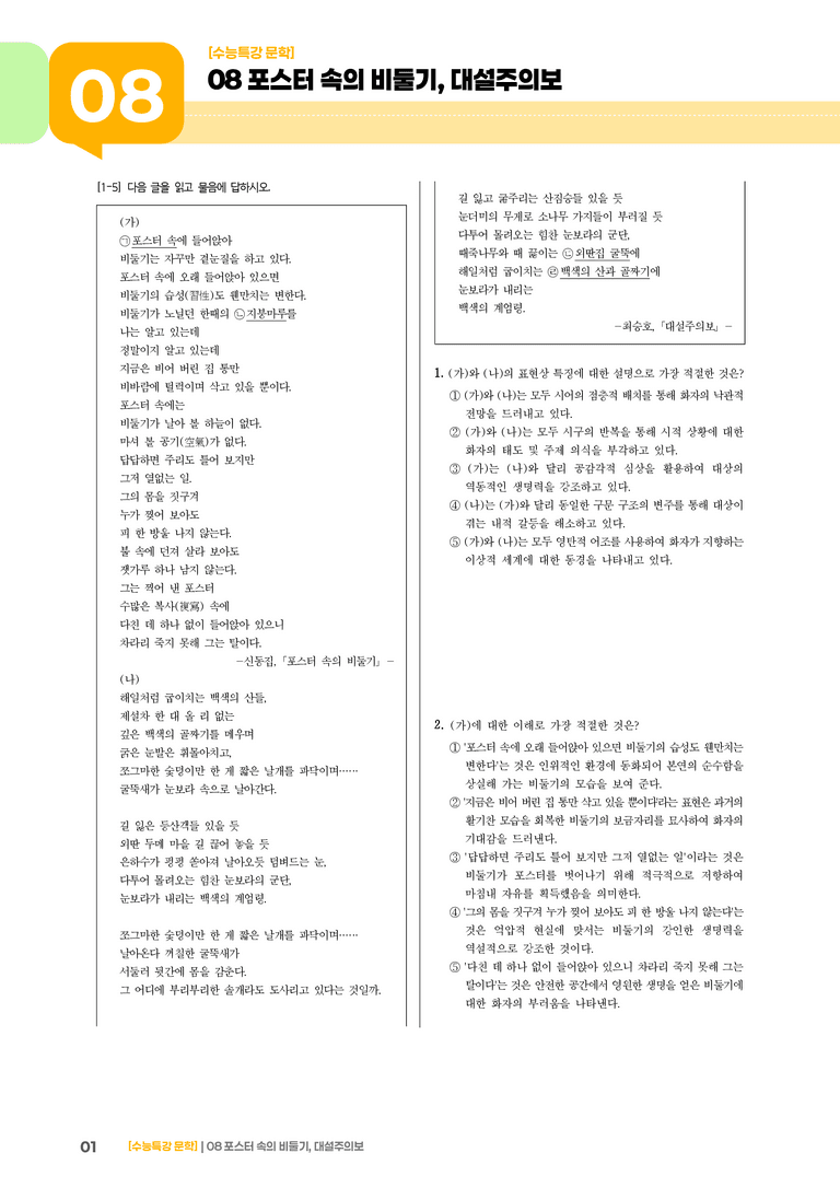 08 포스터 속의 비둘기, 대설주의보_기출 적중 문제01_preview_1
