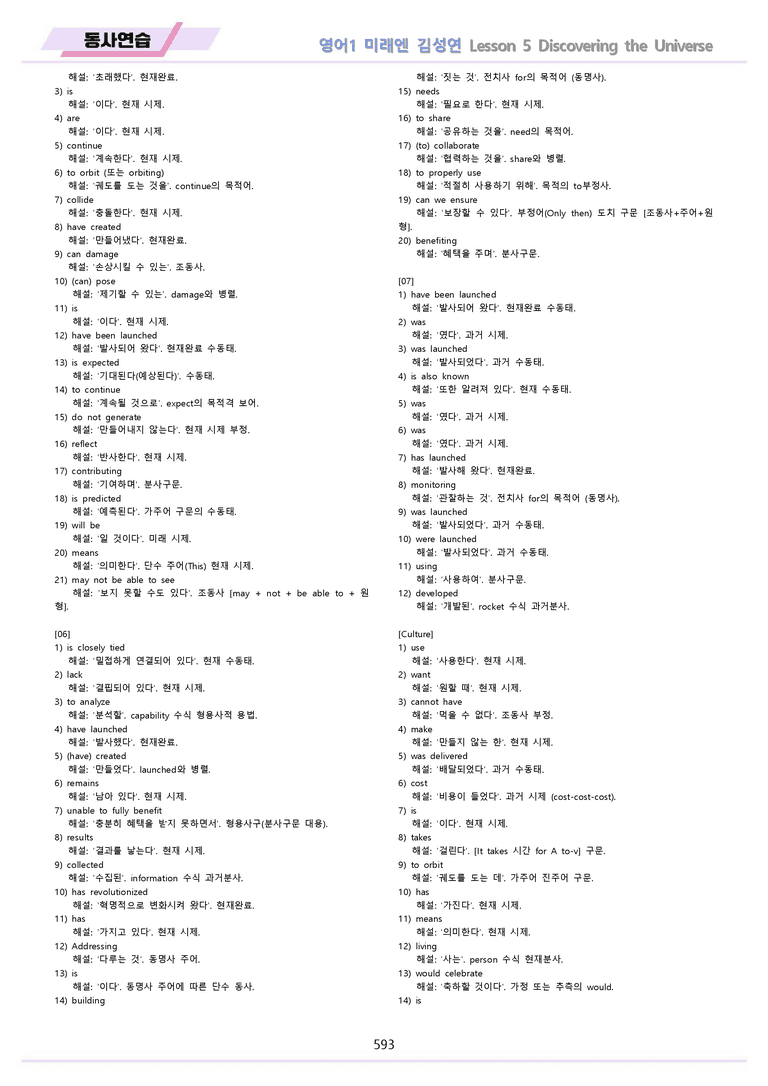 영어1 미래엔 김성연 분석 변형 워크북 올인원 전체통합 파격할인 22년_preview_593