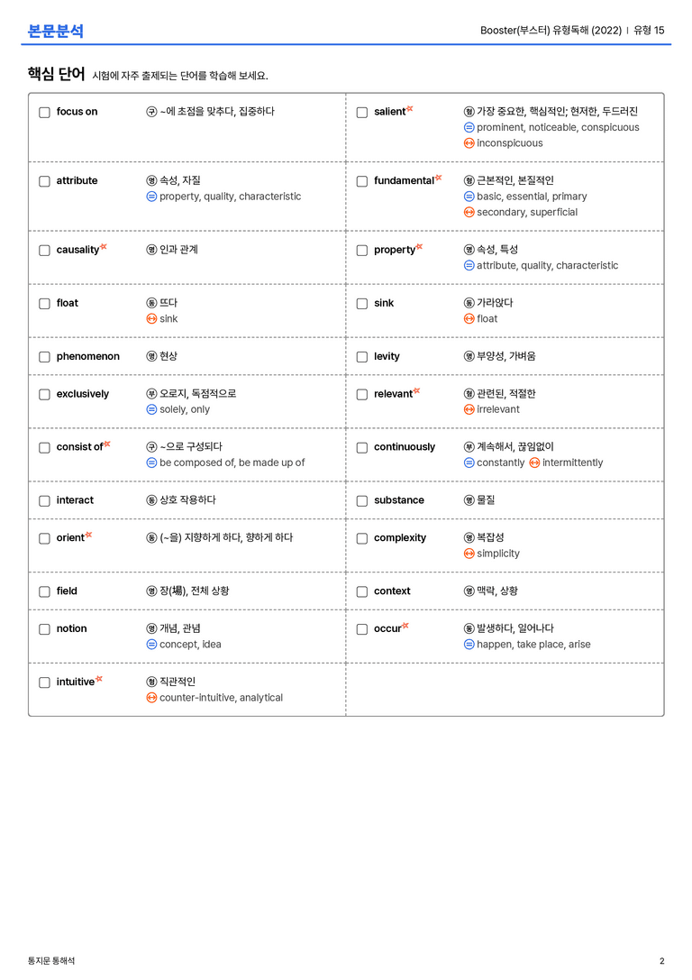 Booster(부스터) 유형독해 (2022) 유형 15 본문분석_preview_2