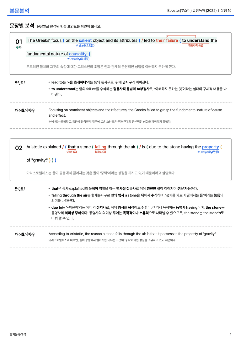 Booster(부스터) 유형독해 (2022) 유형 15 본문분석_preview_4