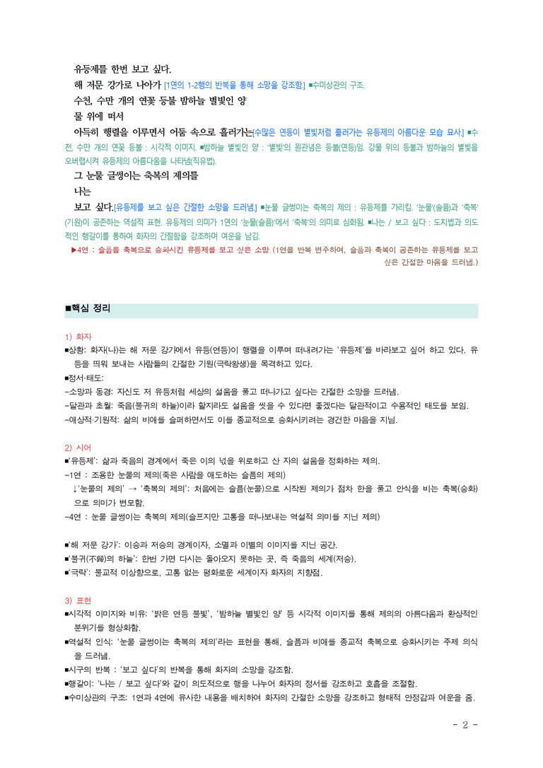 (27-수특) 2부 [현대시] 유등제(이수익) ￭(해설•정리)-(3쪽)_preview_2