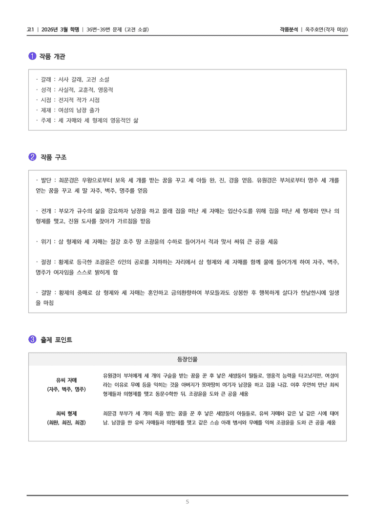[고1] 2026년 3월 학평 36-39번 (고전 소설)_작품분석_preview_5