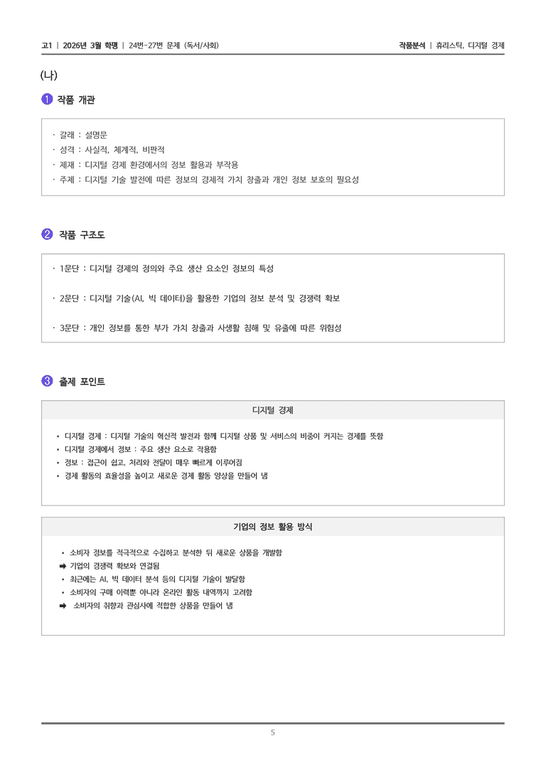[고1] 2026년 3월 학평 24-27번 (독서 사회)_작품분석_preview_5