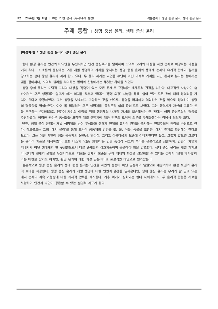 [고2] 2026년 3월 학평 18-23번 (독서 주제통합)_작품분석_preview_1