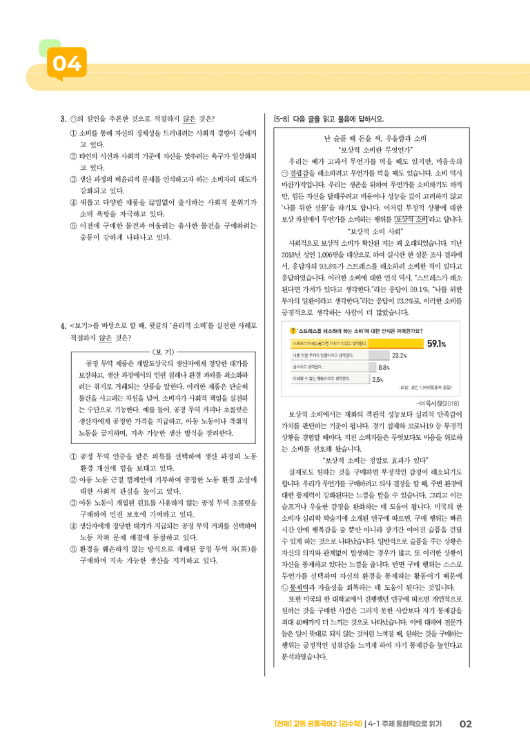 4-1 주제 통합적으로 읽기_기출 적중 문제_preview_2