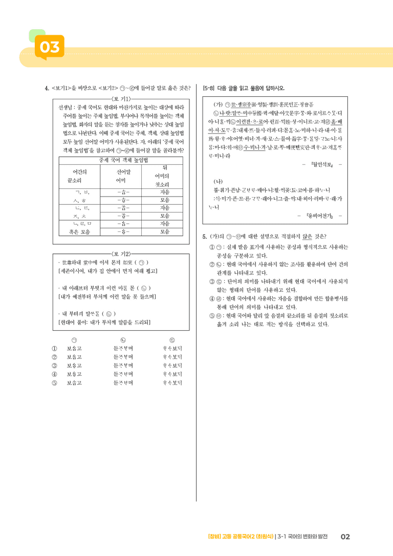 3-1 국어의 변화와 발전_기출 적중 문제_preview_2