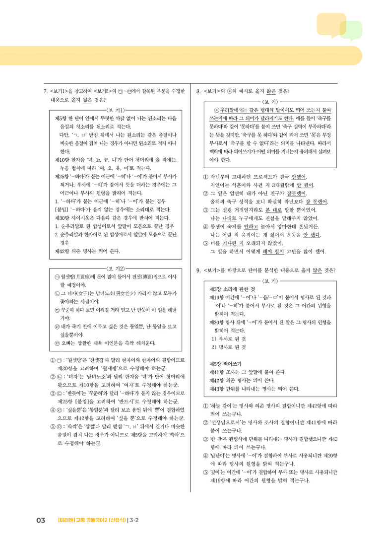 3-2 한글 맞춤법과 오늘날의 국어생활_기출 적중 문제_preview_3