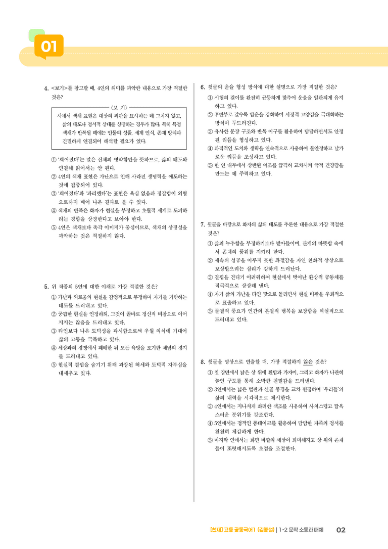 1-2 문학 소통과 매체_최신 기출 변형01_preview_2
