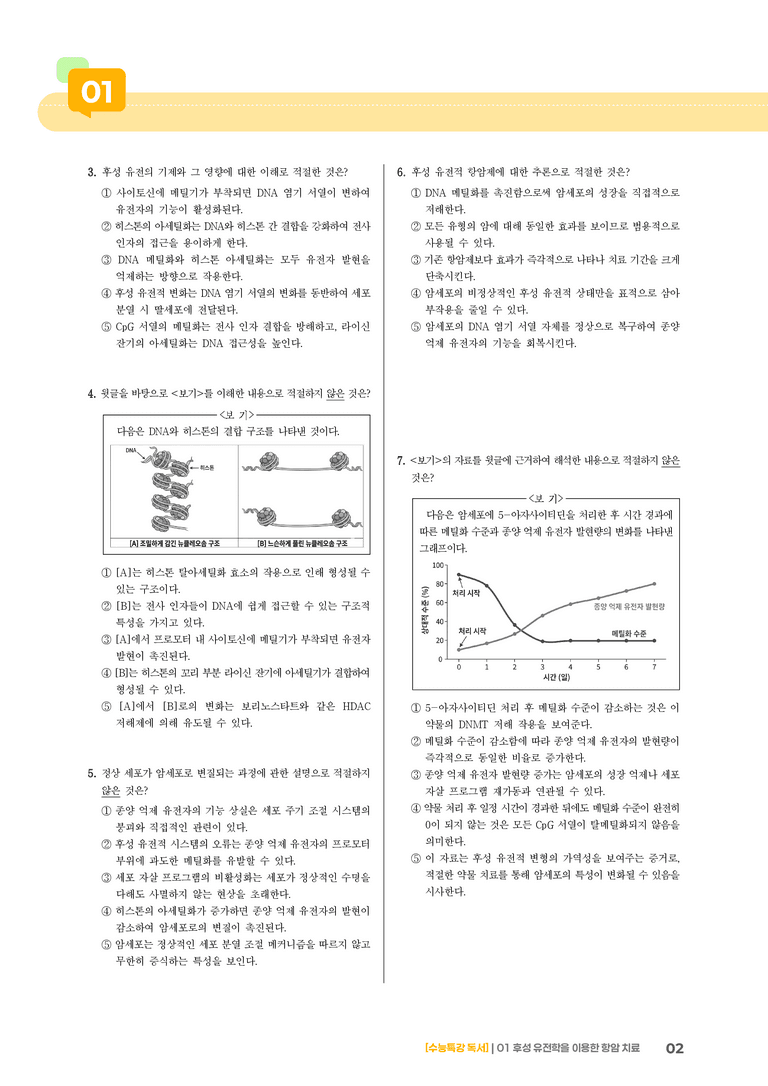 01 후성 유전학을 이용한 항암 치료_기출 적중 문제02_preview_2