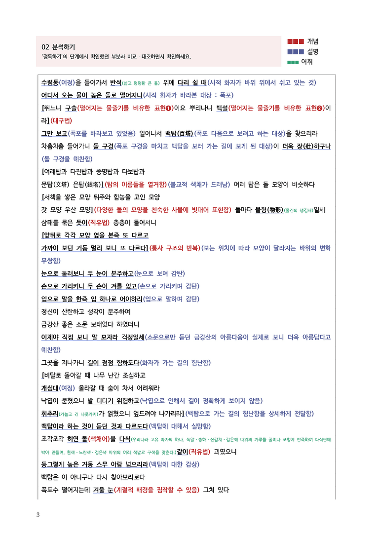 [고2] 2025 모의고사 9월 | 38-42번 고전시가 '금강별곡'_작품분석_preview_3