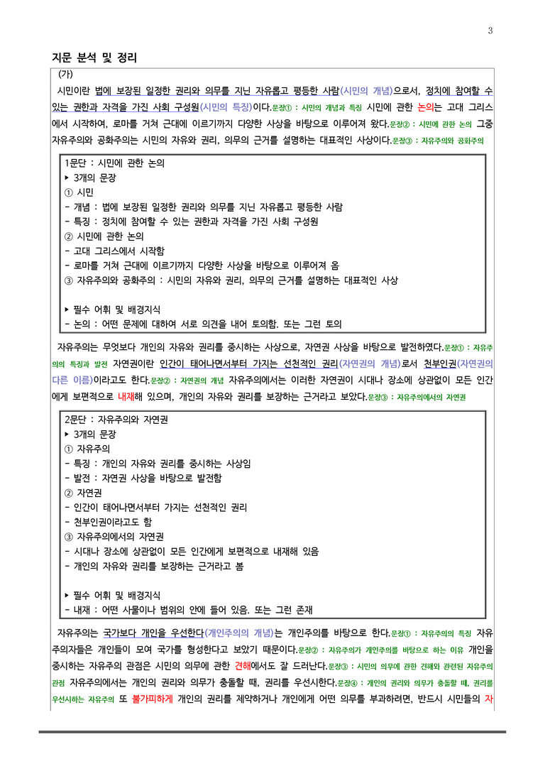 [고1] 2025 모의고사 6월 | 16-20번 (독서, 인문)_작품분석+변형문제_preview_3