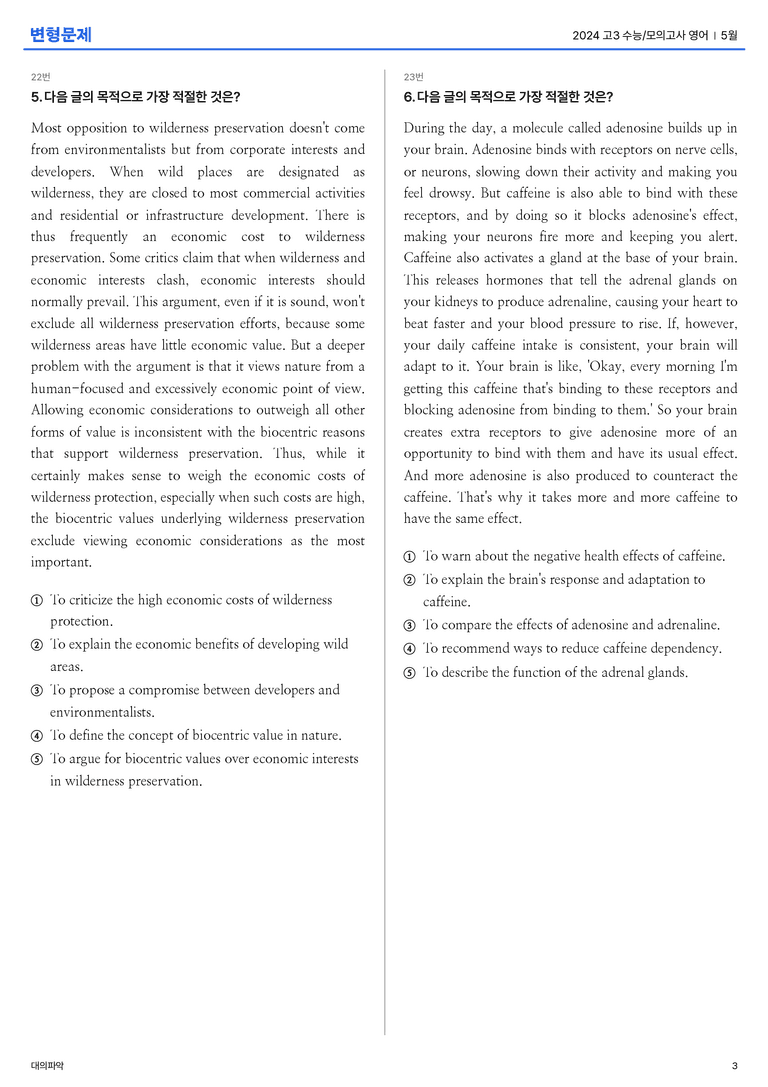 2024 고3 수능/모의고사 영어 5월 변형문제_preview_3