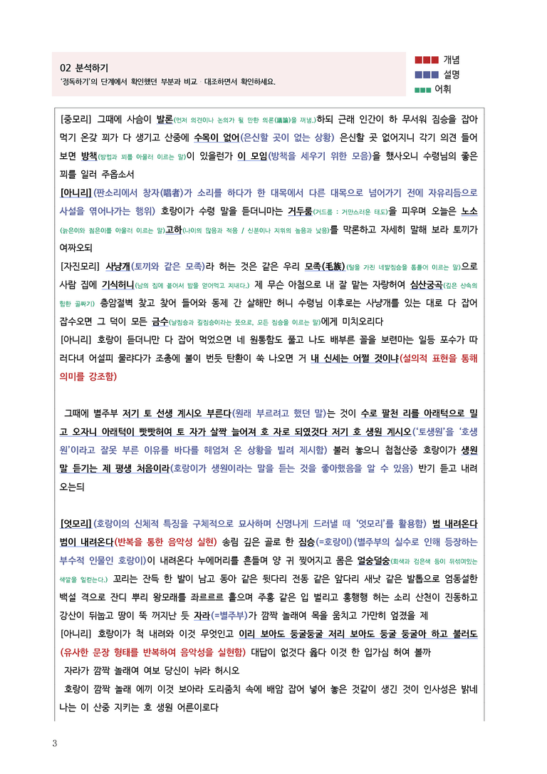 [고3] 2025 수능 | 18-21번 고전산문 '수궁가'_작품분석_preview_3