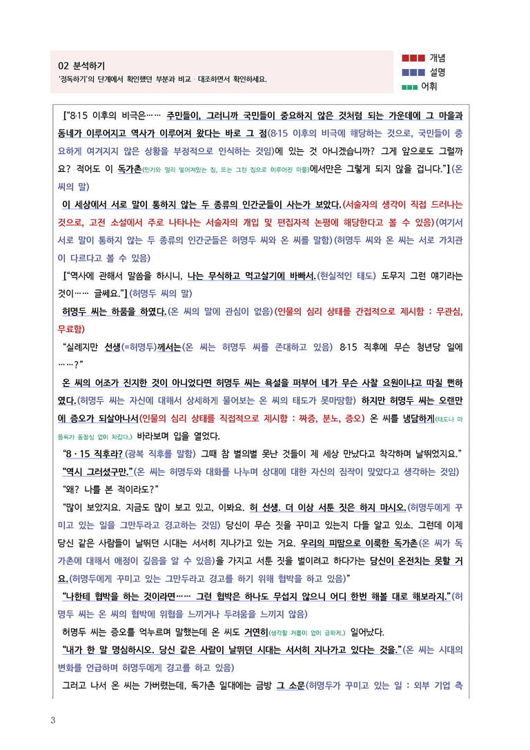 [고3] 2025 수능 | 27-30번 현대소설 '독가촌 풍경'_작품분석_preview_3