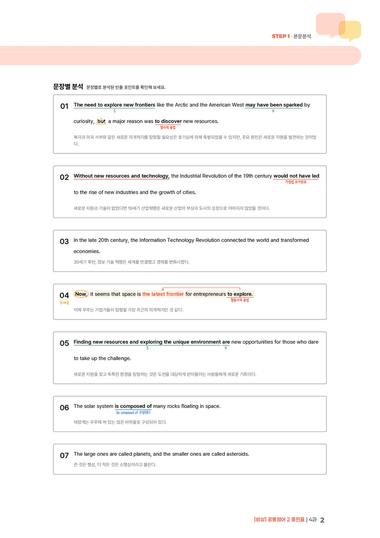 [비상] 공통영어 2 (홍민표) 4과 | STEP1 본문분석_preview_2