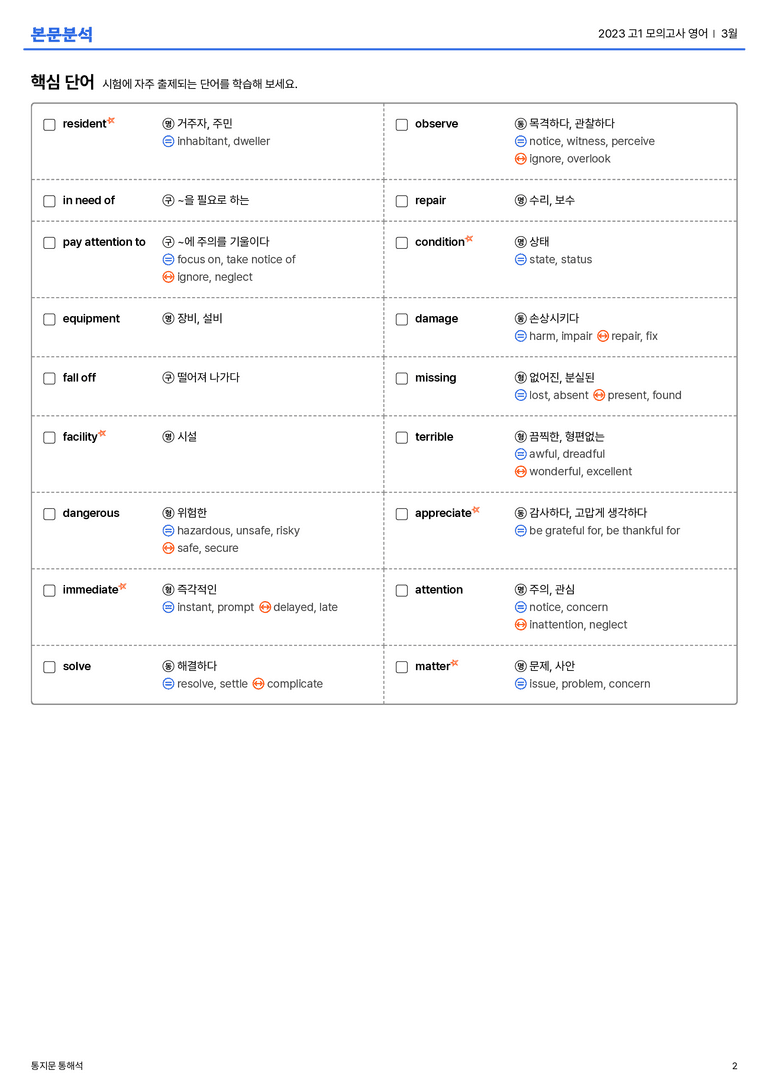 2023 고1 모의고사 영어 3월 본문분석_preview_2