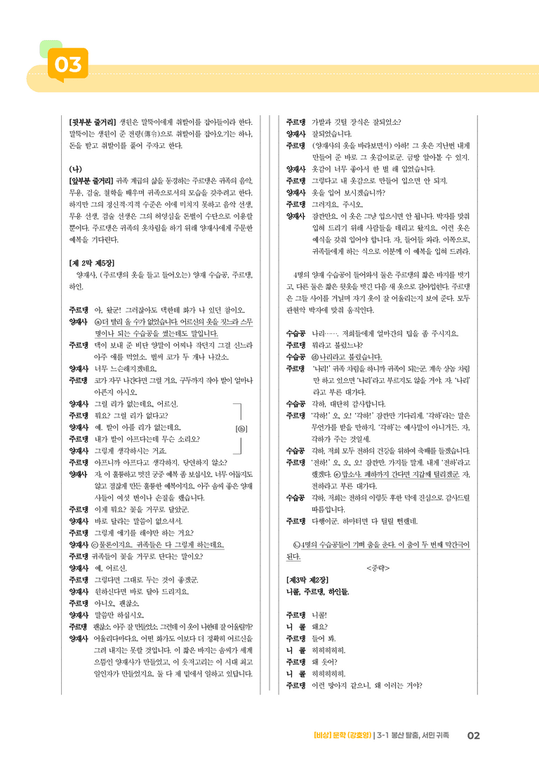 봉산 탈춤, 서민 귀족_기출 적중 문제01_preview_2