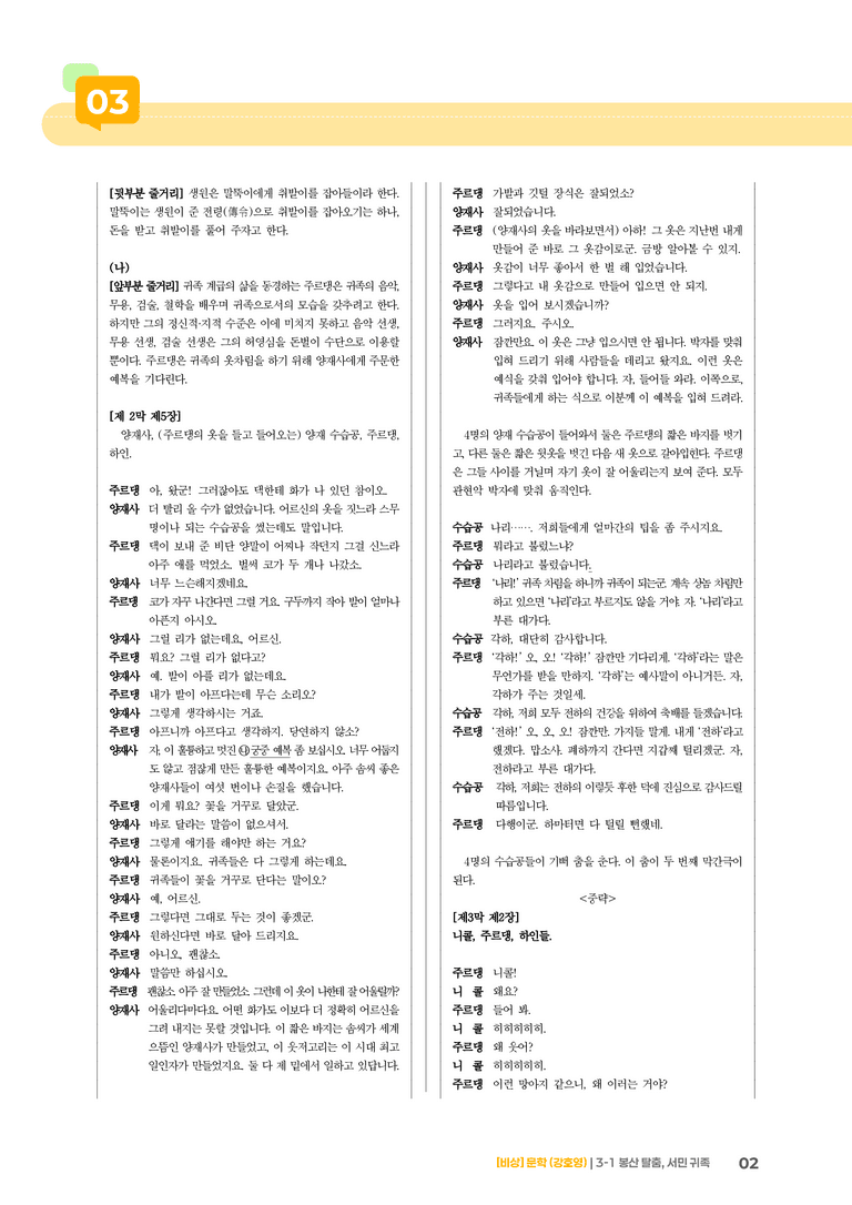 봉산 탈춤, 서민 귀족_기출 적중 문제02_preview_2