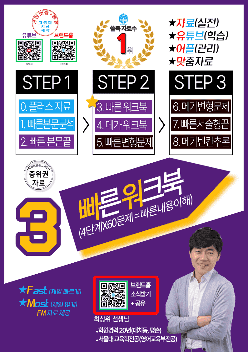 3번 자료=빠른 워크북=고3, 26년 3월 20~42번(일부지문 제외)_promotion