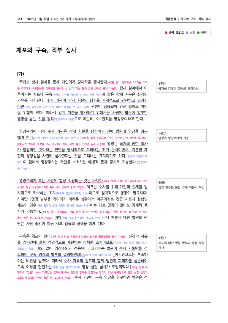 [고3] 2026 모의고사 3월 | 4-9번 (독서 주제통합)_작품분석_preview_3