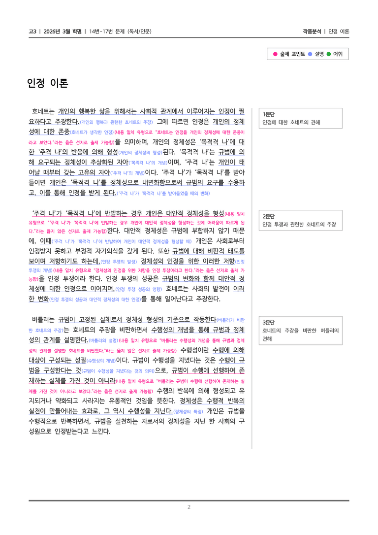 [고3] 2026 모의고사 3월 | 14-17번 (독서 인문)_작품분석_preview_2