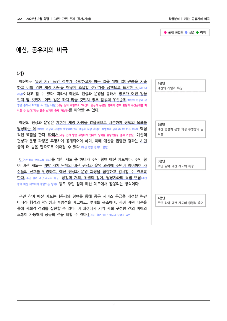 [고2] 2026 모의고사 3월 | 24-27번 (독서 사회)_작품분석_preview_3