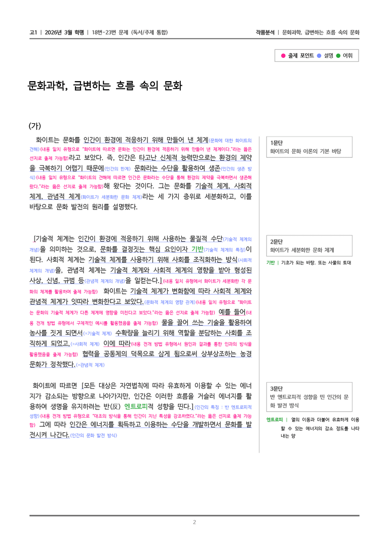 [고1] 2026 모의고사 3월 | 18-23번 (독서 주제통합)_작품분석_preview_2