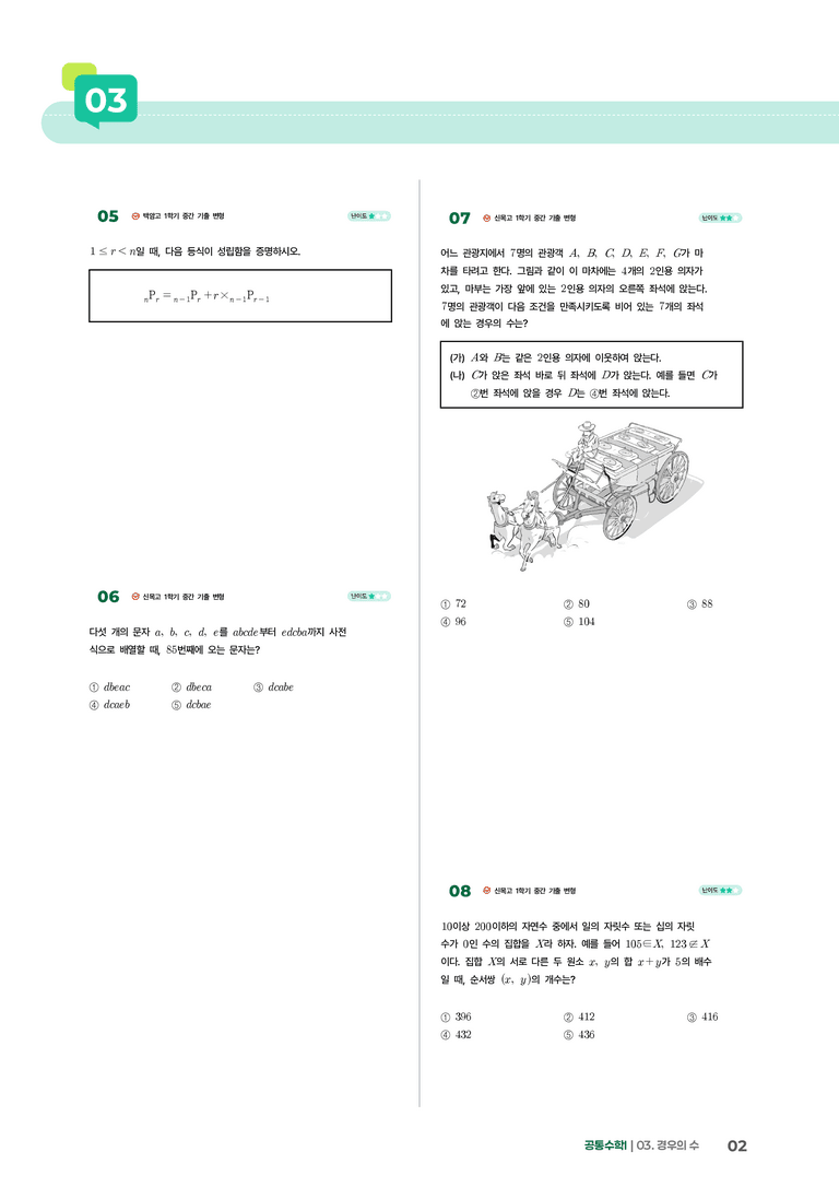 3-2 순열과 조합 | STEP2 최다빈출대표유형_preview_2