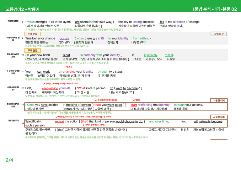 고등영어2 동아(박) 1과 상세분석 by 시드잉글리쉬_preview_4