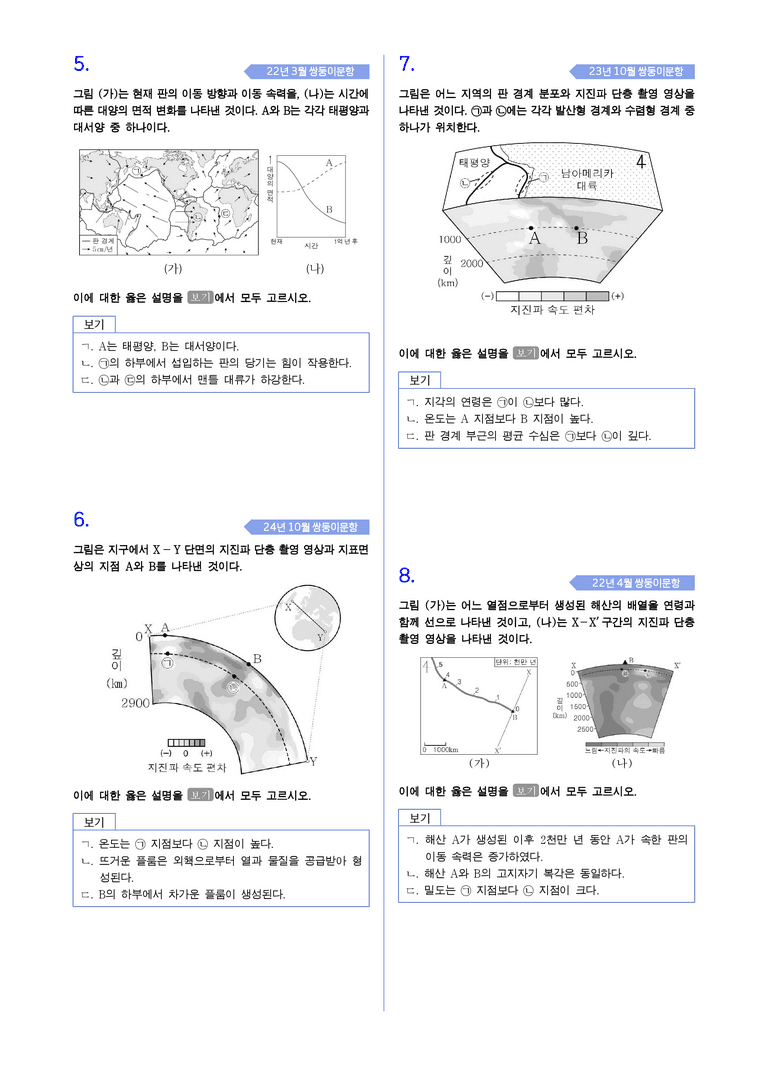 1-3 맨틀 대류와 플룸 구조론 | STEP4 고난도기출변형_preview_2