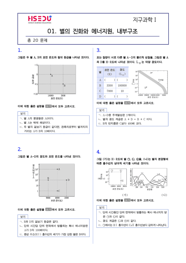 3-2 별의 진화와 에너지원 | STEP2 최다빈출대표유형_preview_1