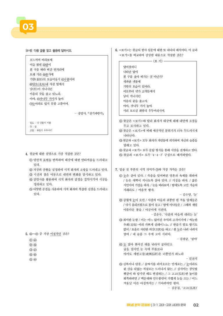 고대~고려 시대의 문학_고난도 심화문제_preview_2