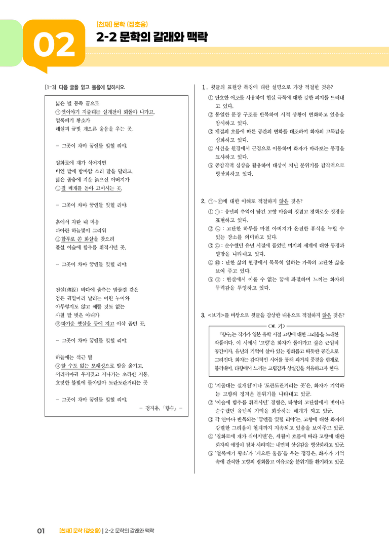 문학의 갈래와 맥락_기출 적중 문제01_preview_1